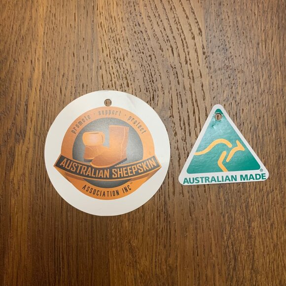 UGG Australian Made Sheepskin Boots Kids 7 Navy Blue Shearling Toddler Boot NEW - Picture 11 of 11